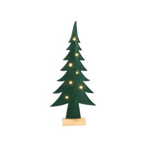 SVENSKA LIVING Plstený vianočný stromček 7 LED 52cm s časovačom