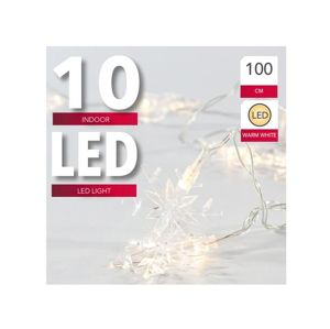  Vianočná svetelná reťaz 10 LED vločka
