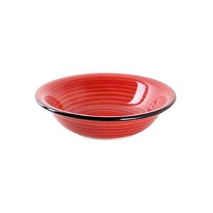TORO Keramický hlboký tanier TORO 21,5cm, tmavo červený