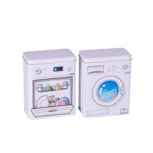  Plechovka úložná, assort práčka / umývačka